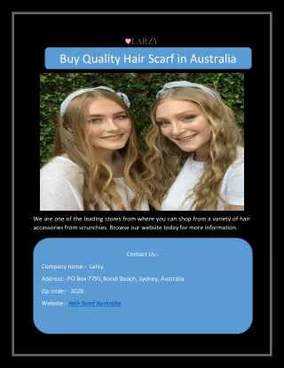 Buy Quality Hair Scarf in Australia