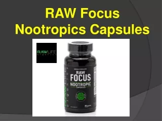 RAW Focus Nootropics Capsules