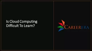 is cloud computing is cloud computing difficult