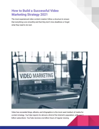 how to build a successful video marketing