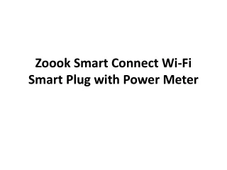 zoook smart connect wi fi smart plug with power meter