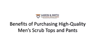 Buy scrubs uniforms for men from Aaron & Smith