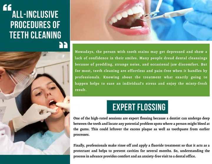 all inclusive procedures of teeth cleaning