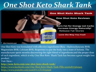One Shot Keto Shark Tank