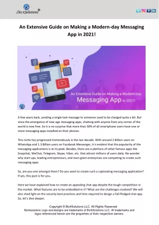 an extensive guide on making a modern