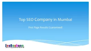 Top SEO Company in Mumbai - SeoRachana