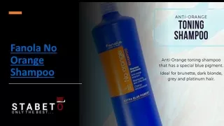 fanola no orange shampoo