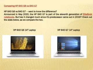 comparing