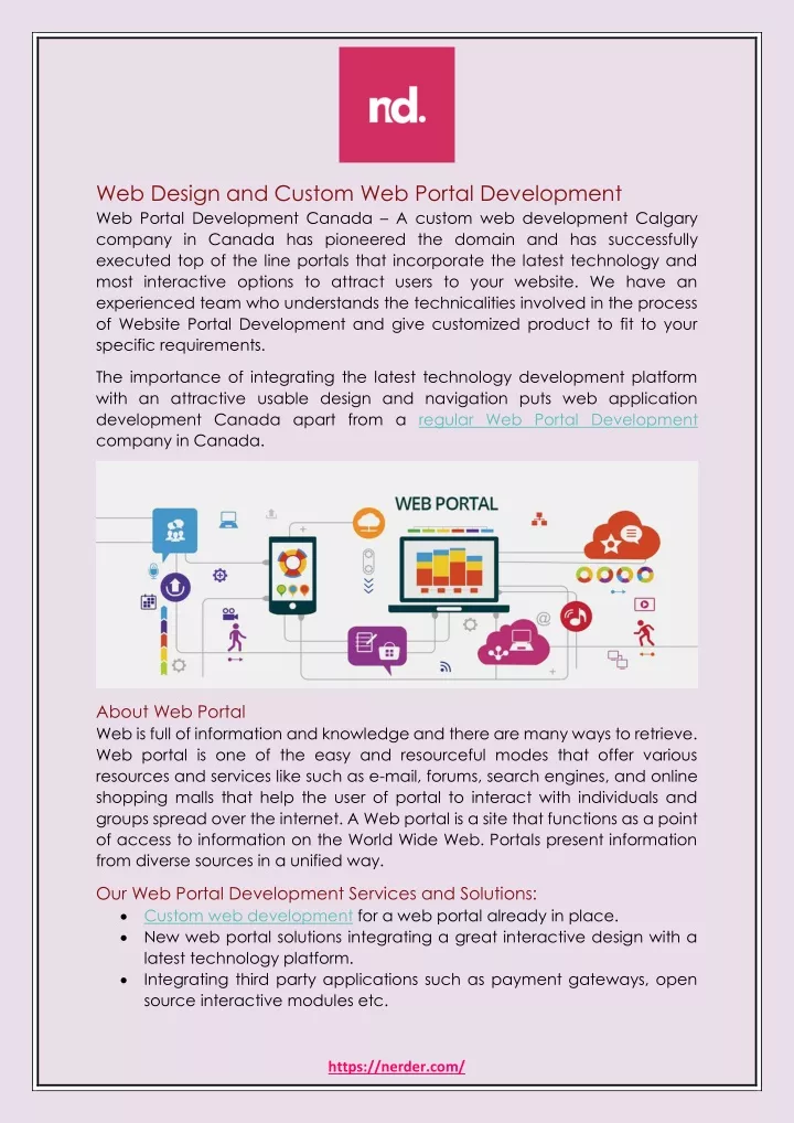 web design and custom web portal development