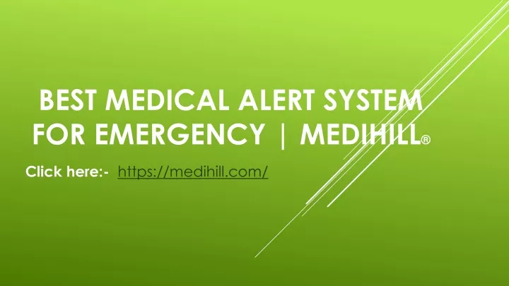best medical alert system for emergency medihill
