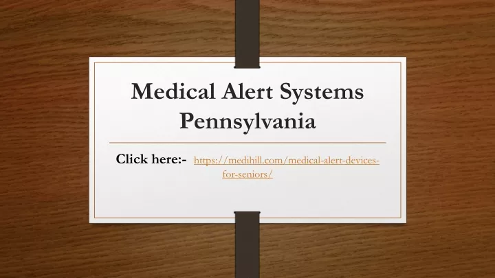 medical alert systems pennsylvania