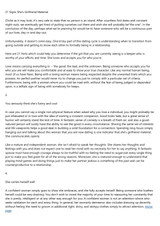 21 signs she s girlfriend material