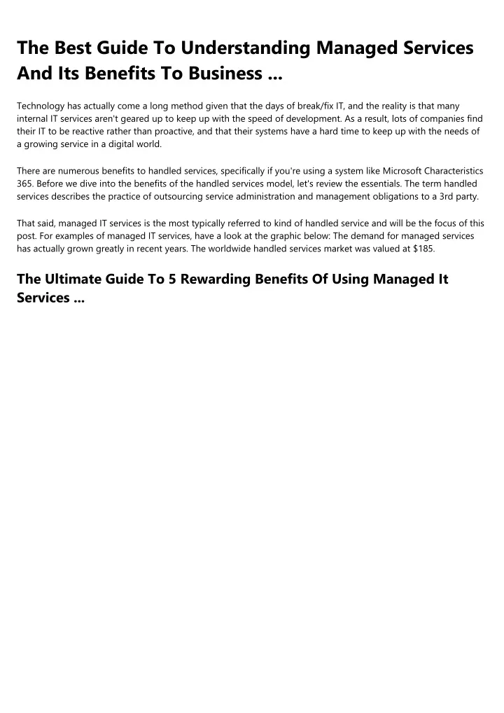 the best guide to understanding managed services