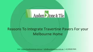 Reasons To Integrate Travertine Pavers For your Melbourne Home