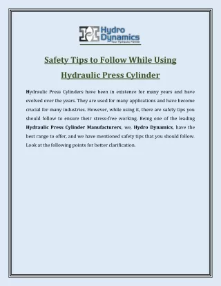 safety tips to follow while using