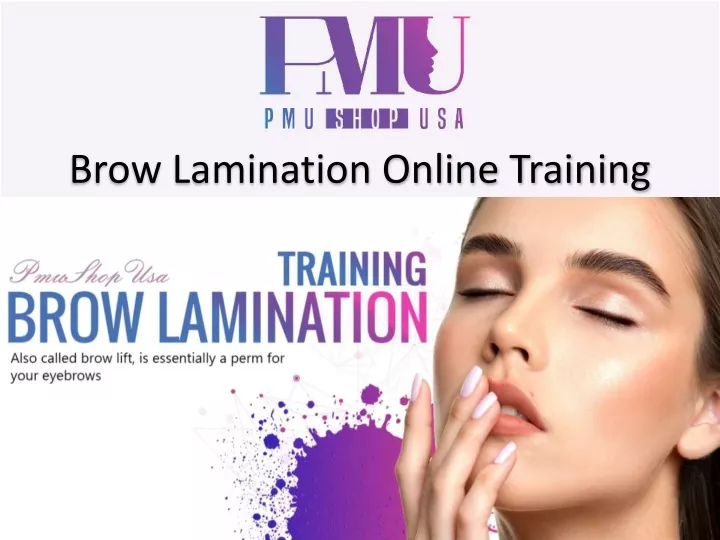 brow lamination online training