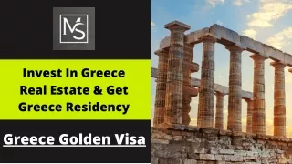 Looking For Greece Golden Visa | Mann's Solutions