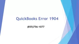 quickbooks error 1904