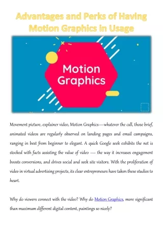 movement picture explainer video motion graphics