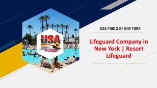 Lifeguard Company in New York | Resort Lifeguard