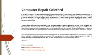 computer repair coleford
