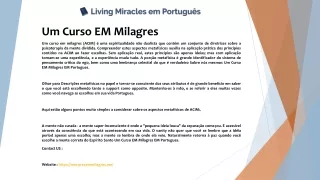 um curso em milagres