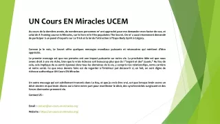 un cours en miracles ucem