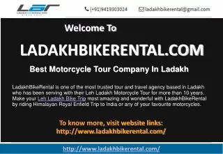 Leh Ladakh Motorcycle Tour-LadakhBikeRental