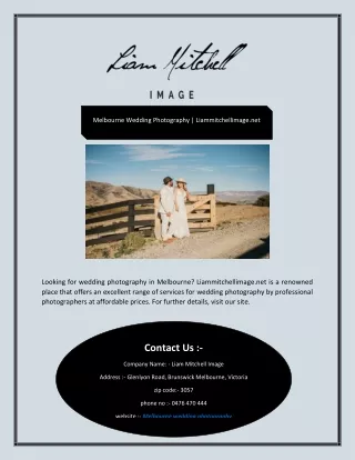 Melbourne Wedding Photography | Liammitchellimage.net