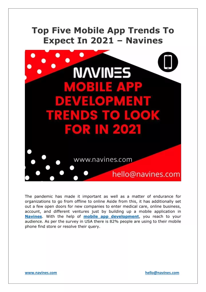 top five mobile app trends to expect in 2021