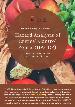 bd food safety consultants llc