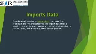 imports data