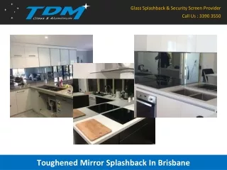 Toughened Mirror Splashback In Brisbane