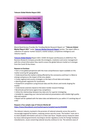 telecom global market report 2021