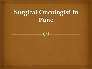 surgical oncologist i n pune