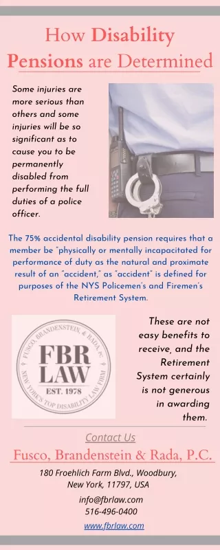 How Disability Pensions are Determined
