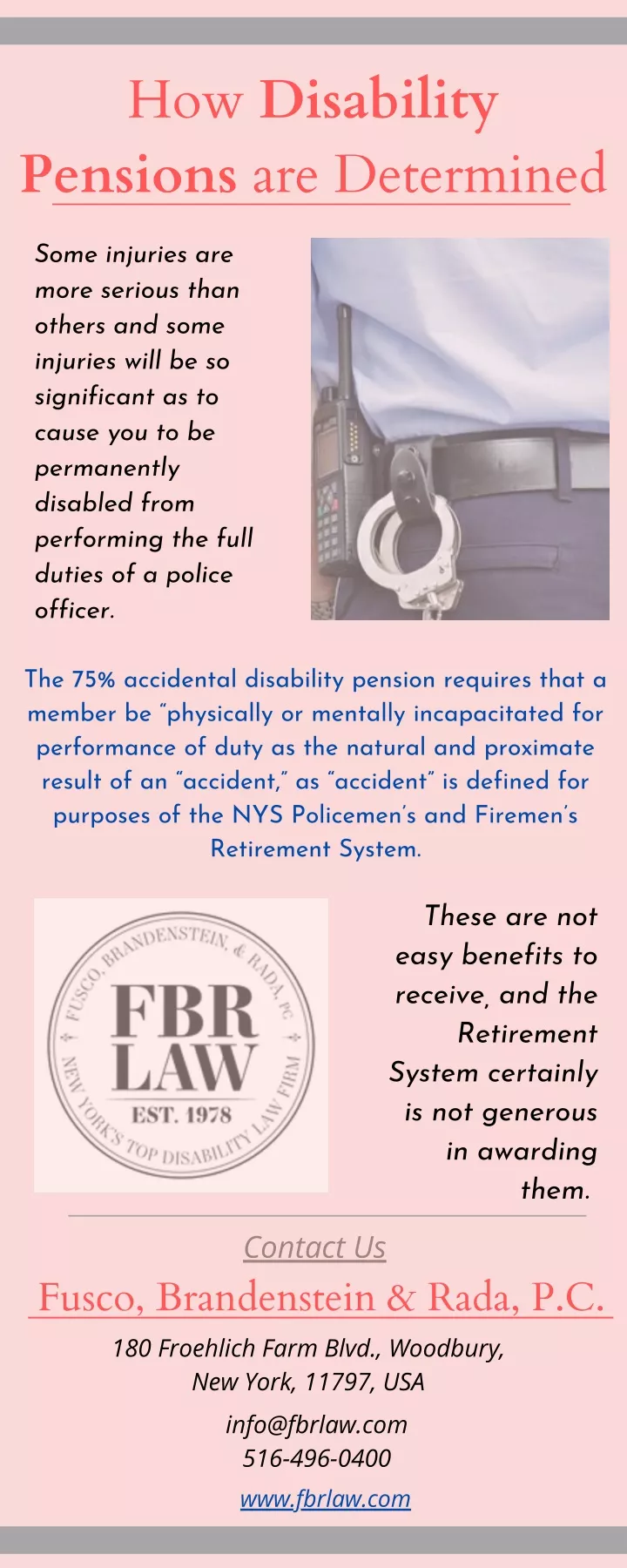 how disability pensions are determined