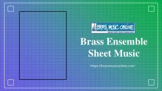 Brass Ensemble Sheet Music