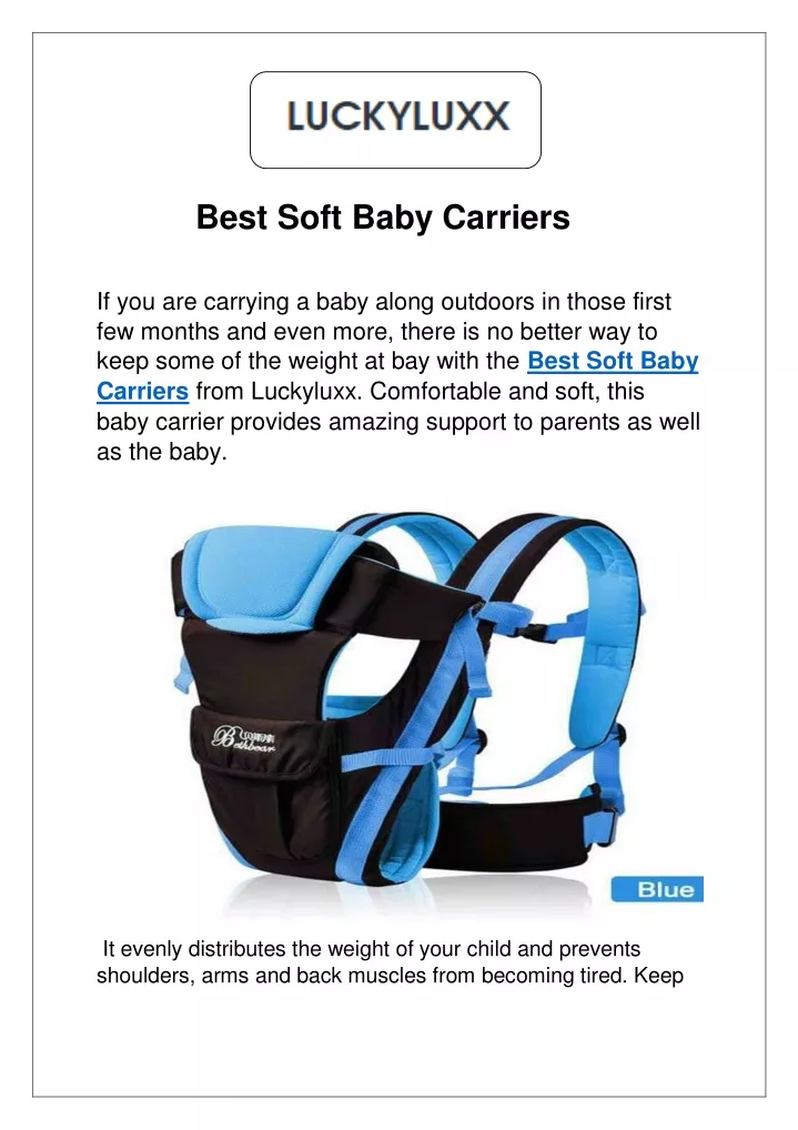 PPT Best Soft Baby Carriers PowerPoint Presentation, free download