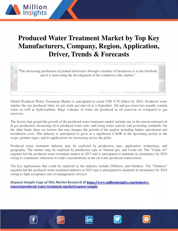produced water treatment market