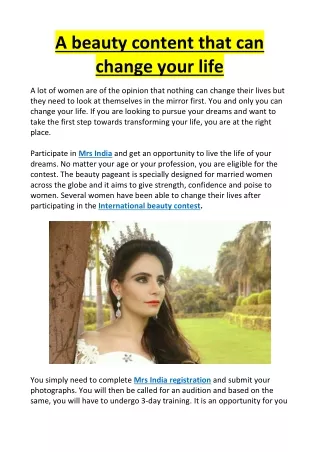 a beauty content that can change your life