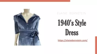1940 s style dress