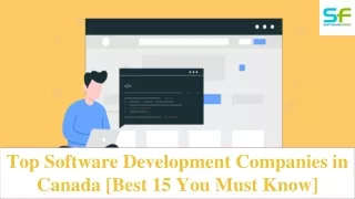 The Best 15 Software Development Companies in Canada[Review]