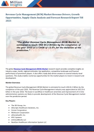 revenue cycle management rcm market revenue