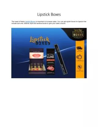 lipstick boxes