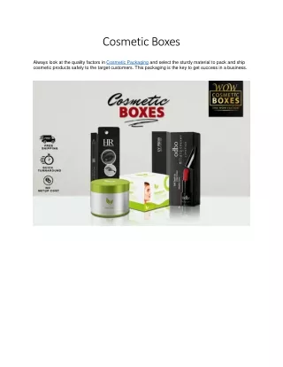 cosmetic boxes