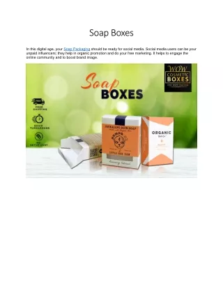 soap boxes