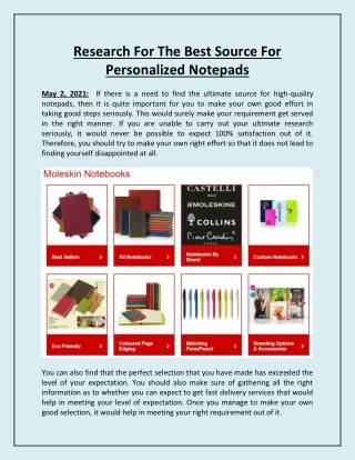 research for the best source for personalized