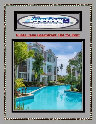 Punta Cana Beachfront Flat for Rent