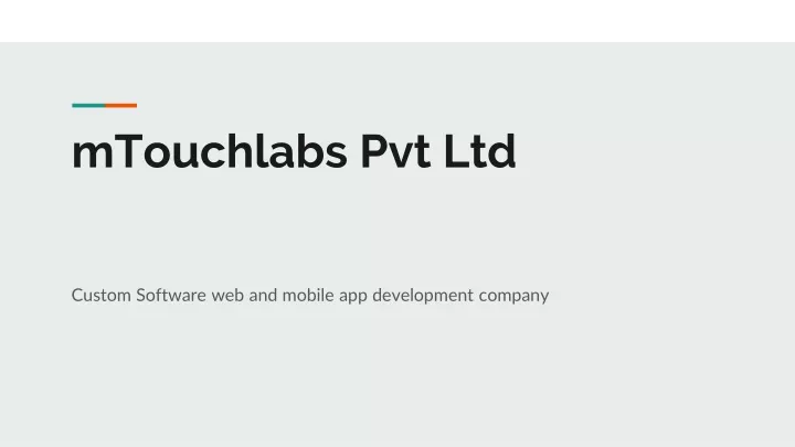 mtouchlabs pvt ltd